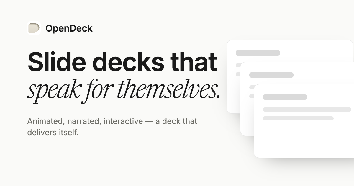 OpenDeck — 官网预览图